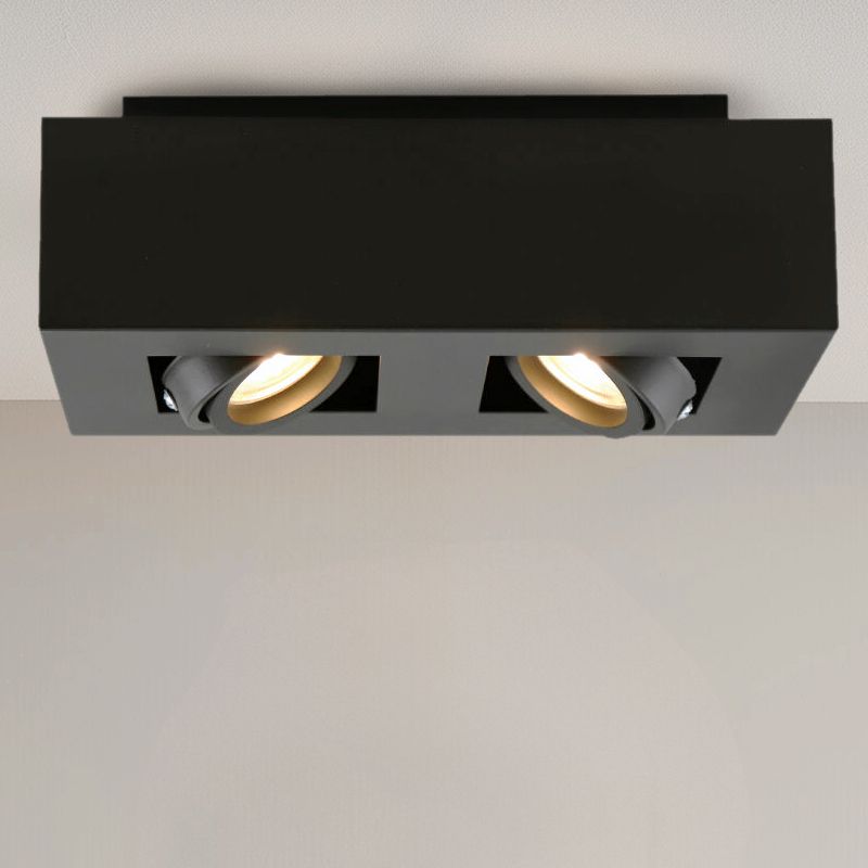 Moderne opbouwspot zwart, Akira Moderne opbouwspot zwart, Akira