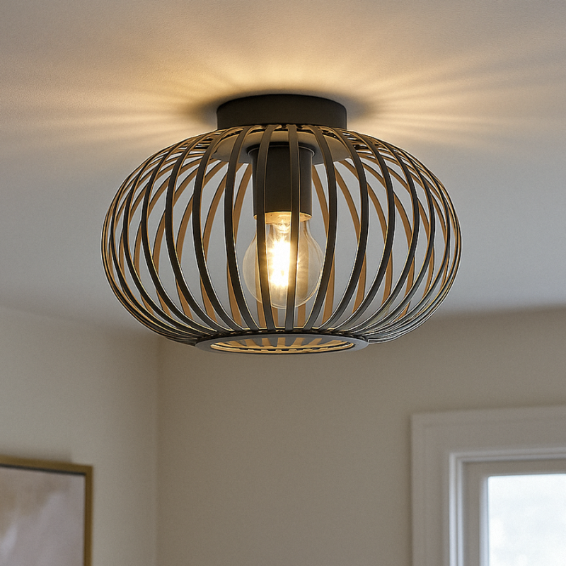 Industriële plafonnière grijs, Lieve Industriële plafonnière grijs, Lieve