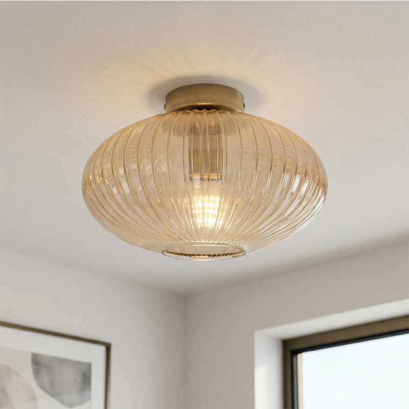 Design plafonnière amber, Charlois