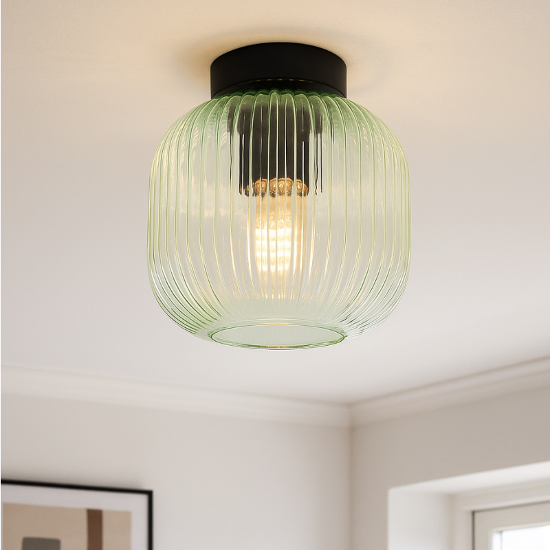 Design plafondlamp groen, Charlois