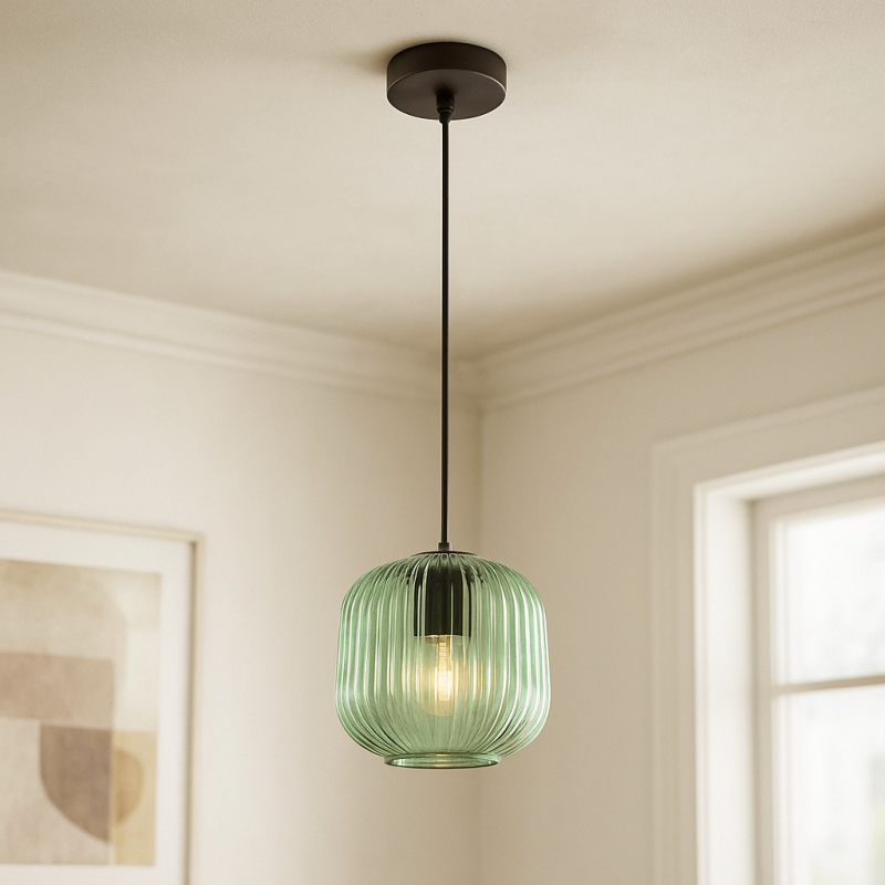 Design hanglamp groen, Charlois Design hanglamp groen, Charlois