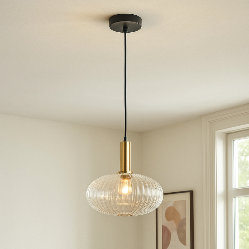 Retro hanglamp transparant, Charlois Retro hanglamp transparant, Charlois