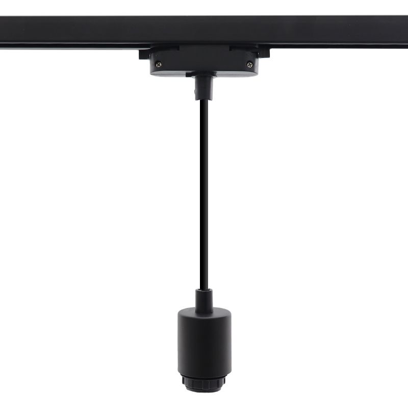 Kunststof 1-fase railsysteem spot zwart,