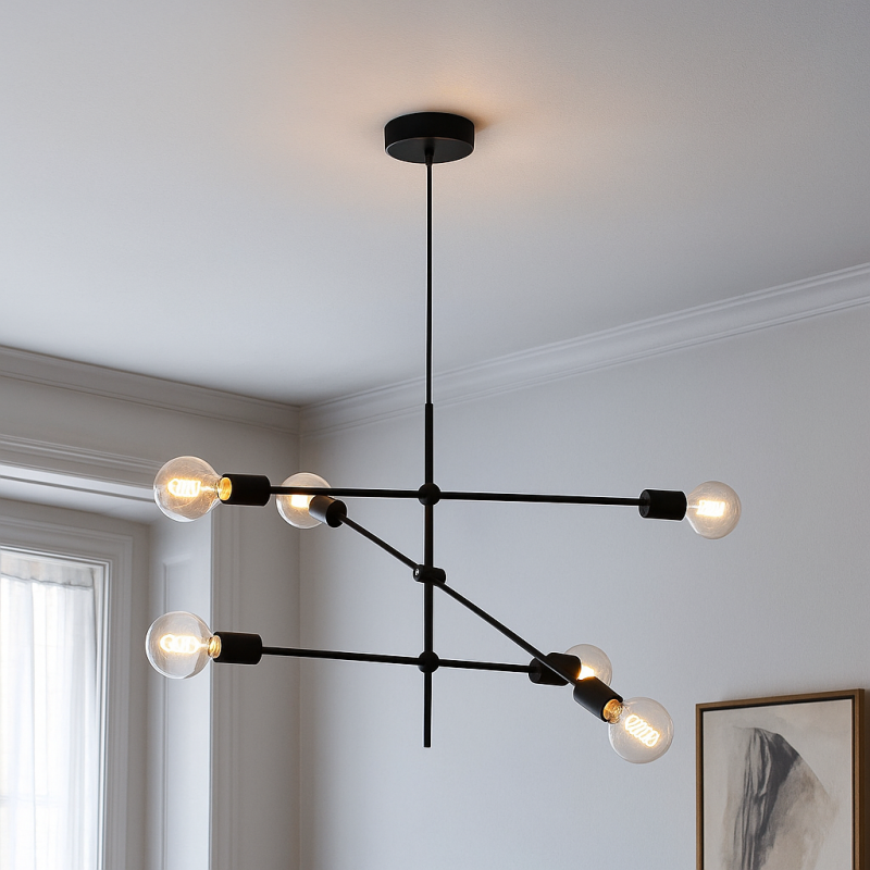 Moderne hanglamp zwart, Nica