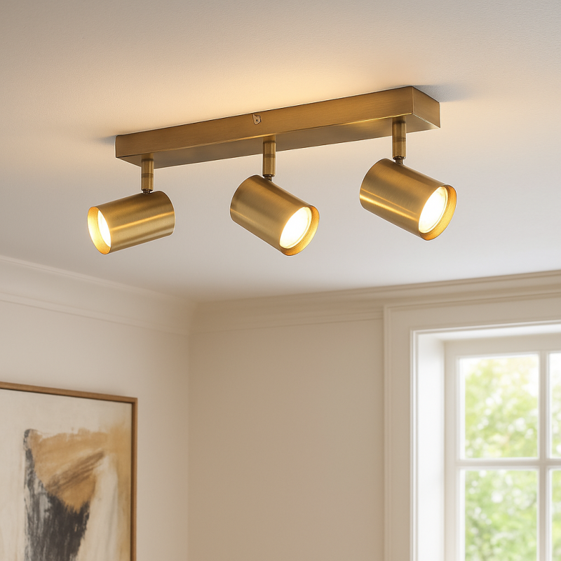 Moderne plafondspot brons, Elena