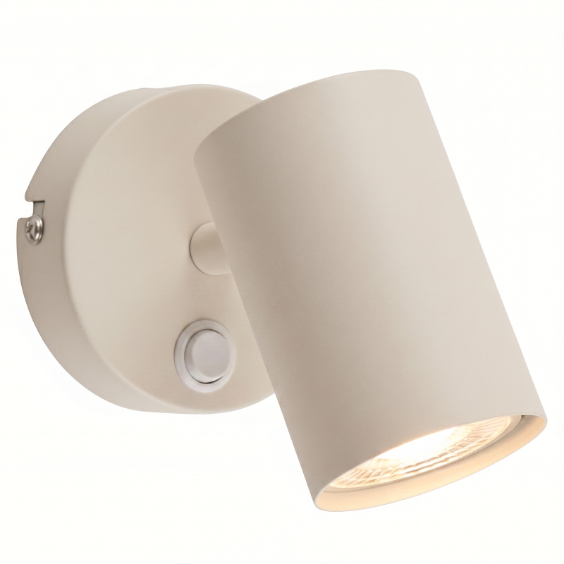 Moderne wandspot bruin, Elena, met schakelaar Moderne wandspot bruin, Elena, met schakelaar