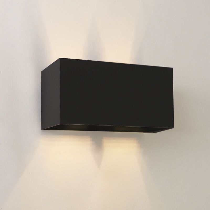 Moderne up down wandlamp zwart, Dion, IP65