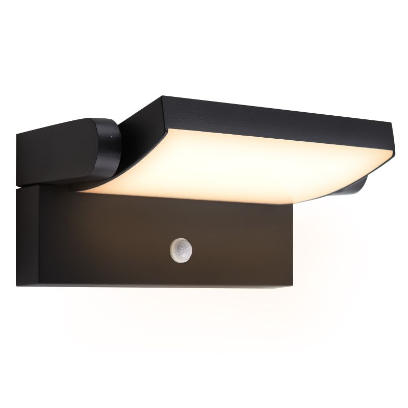 Aplica de gradina ADVITI Frenit AD-OP-6204BLPMR4, 20W, LED SMD, 2300lm, IP65, 4000K, senzor de miscare si crepuscular, dimmer, negru