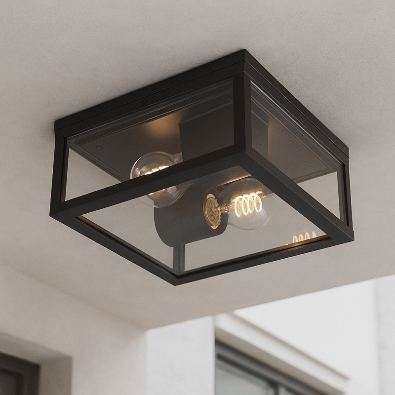 Moderne buitenlamp zwart, Ivanka, IP44 Moderne buitenlamp zwart, Ivanka, IP44