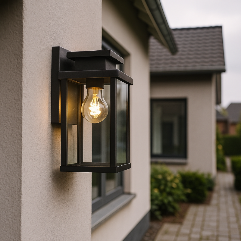 Moderne buitenlamp zwart, Jesca, IP44