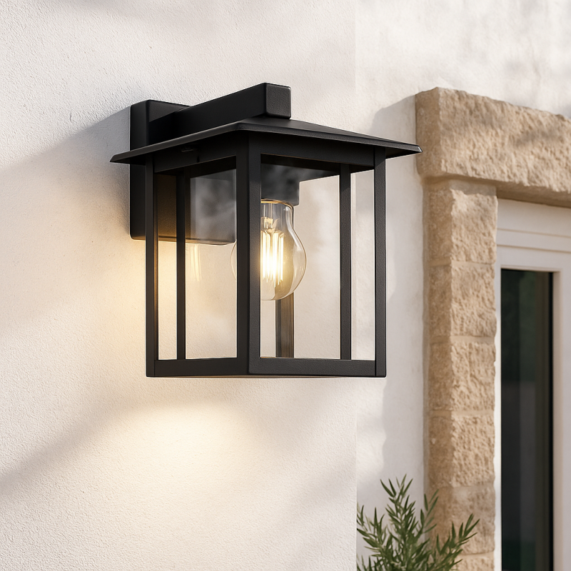 Moderne buitenlamp zwart, Amalie, IP54 Moderne buitenlamp zwart, Amalie, IP54