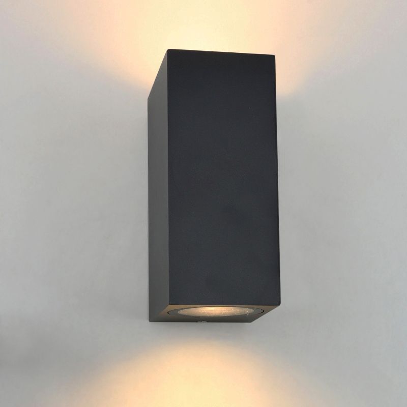 Zwarte buitenlamp Corella groot - modern