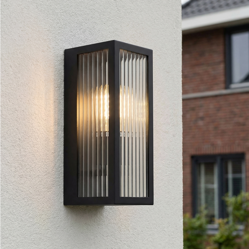 Moderne buitenlamp zwart, Senne, IP44 Moderne buitenlamp zwart, Senne, IP44