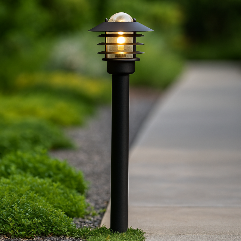 Rvs buitenlamp zwart, Felice, IP44 Rvs buitenlamp zwart, Felice, IP44