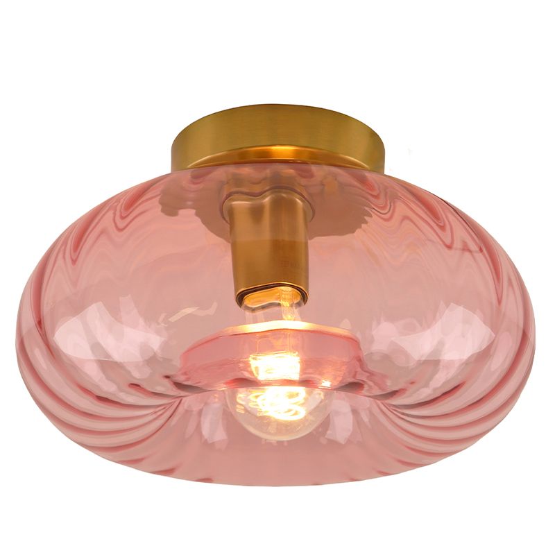 Retro plafondlamp roze, Diane