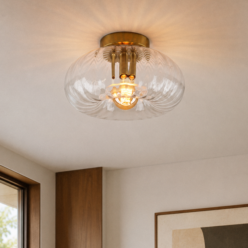 Retro plafondlamp transparant, Diane Retro plafondlamp transparant, Diane
