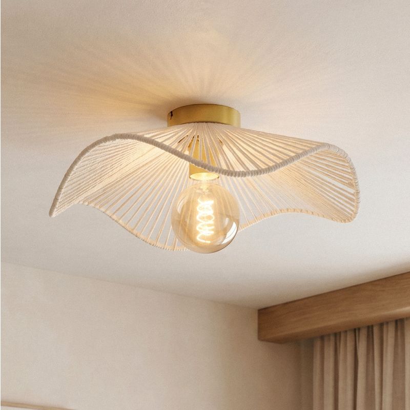 Landelijke plafondlamp messing, Annelot