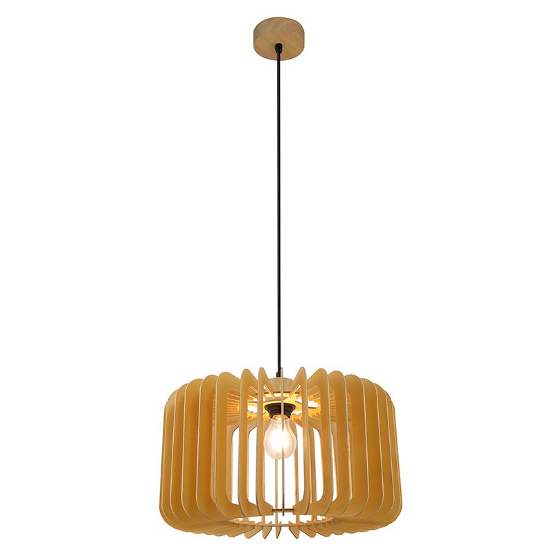 Landelijke hanglamp hout, Beau