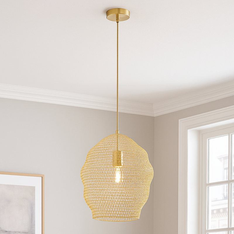 Design hanglamp goud, Sep Design hanglamp goud, Sep