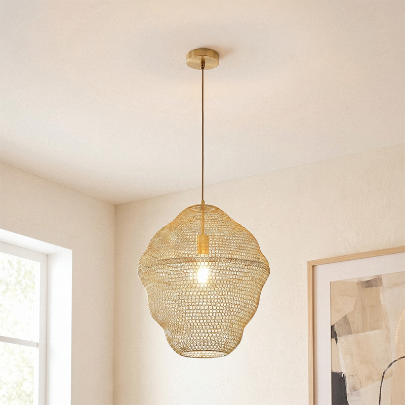Design hanglamp goud, Sep