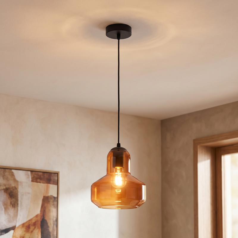 Design hanglamp oranje, Sabina