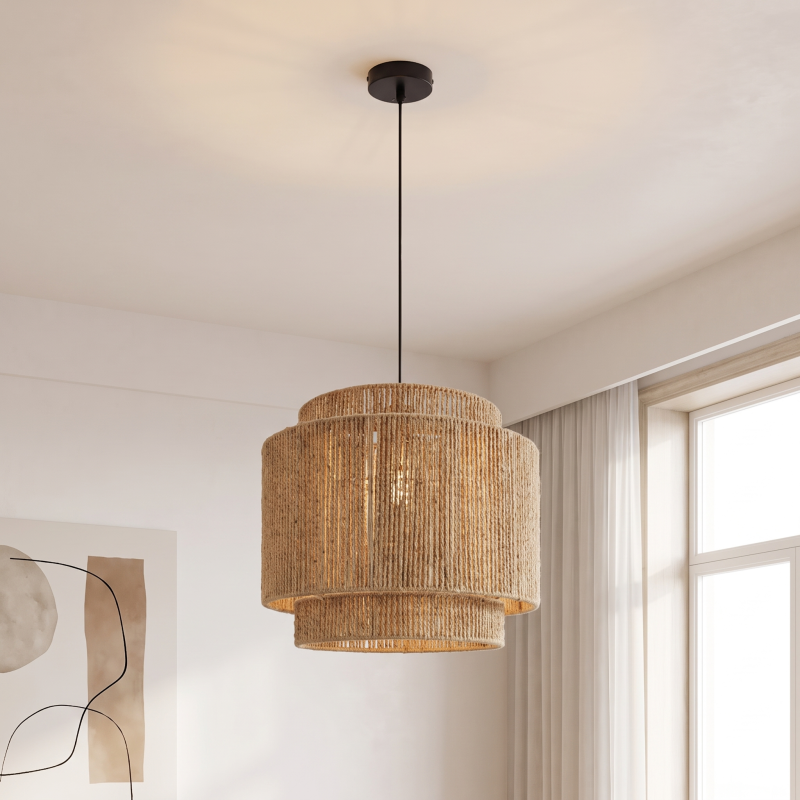 Japandi hanglamp bruin, Sanny