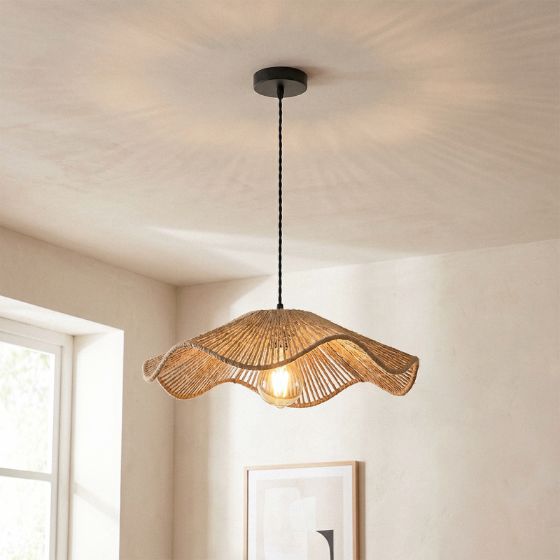 Landelijke hanglamp bruin, Annelot