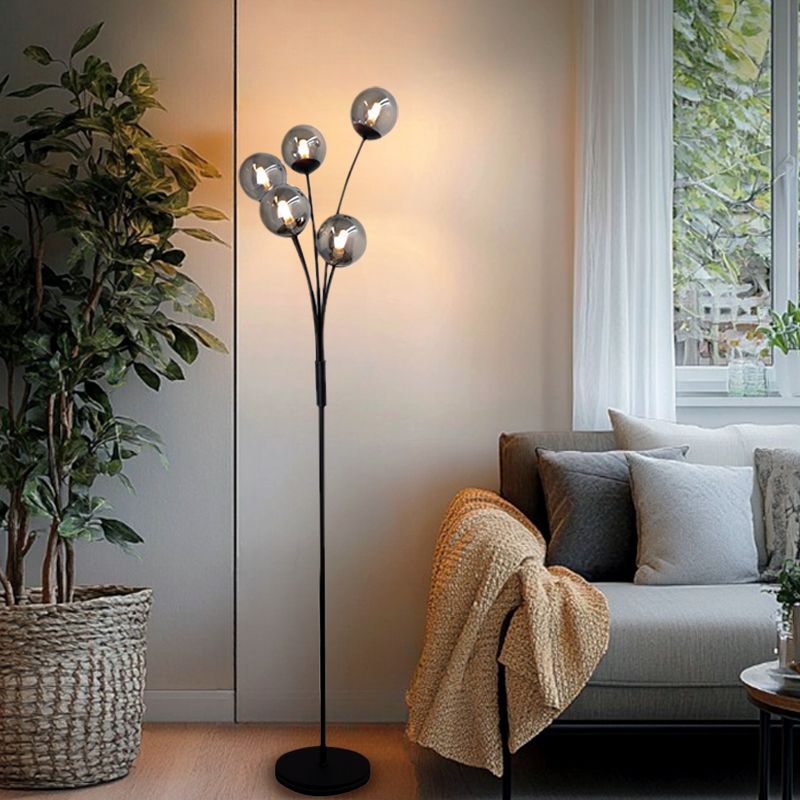Design vloerlamp grijs, Stacy, met schakelaar Design vloerlamp grijs, Stacy, met schakelaar