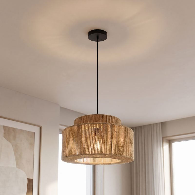 Japandi hanglamp bruin, Selena Japandi hanglamp bruin, Selena