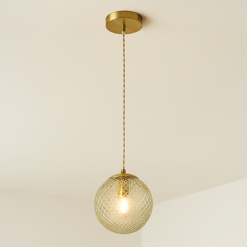Retro hanglamp groen, Johnson