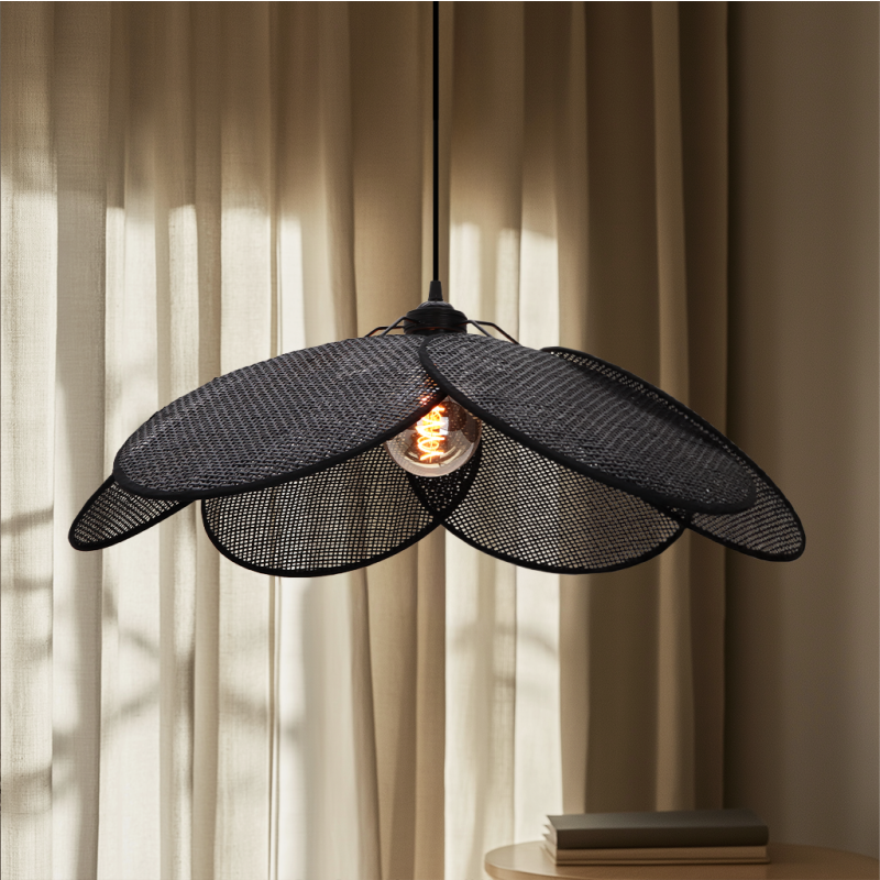 Rotan hanglamp zwart, Rowen Rotan hanglamp zwart, Rowen