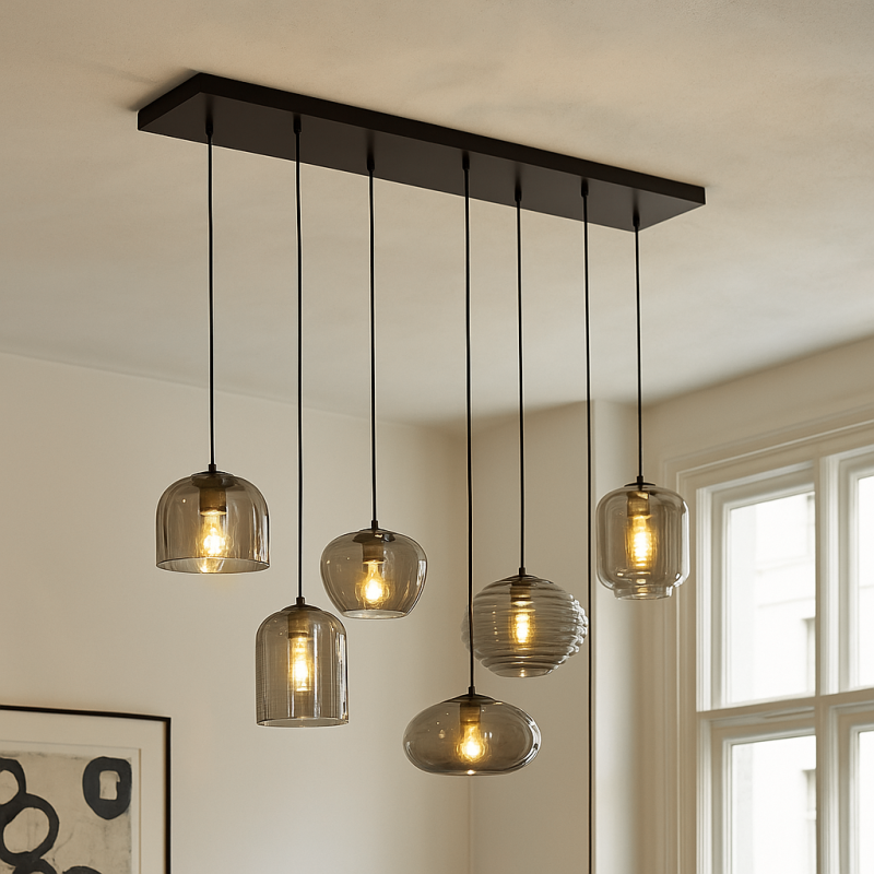 Moderne hanglamp grijs, Caia Moderne hanglamp grijs, Caia