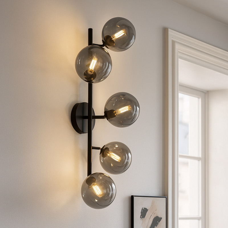 Design wandlamp grijs, Remo Design wandlamp grijs, Remo