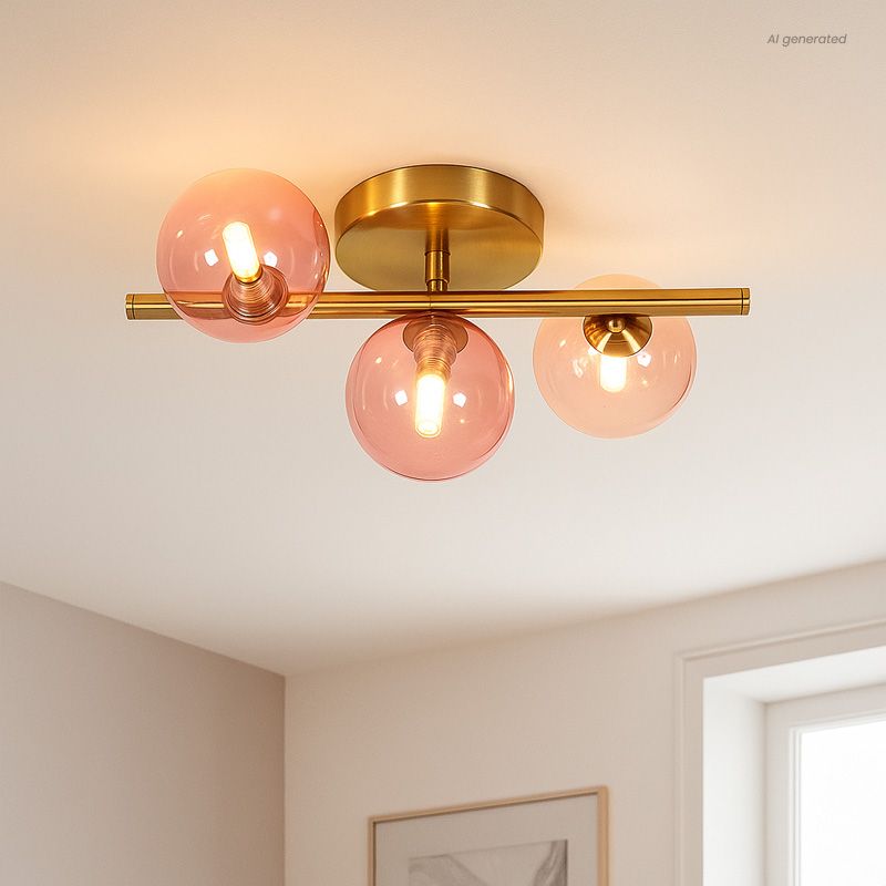 Design plafondlamp roze, Remo Design plafondlamp roze, Remo