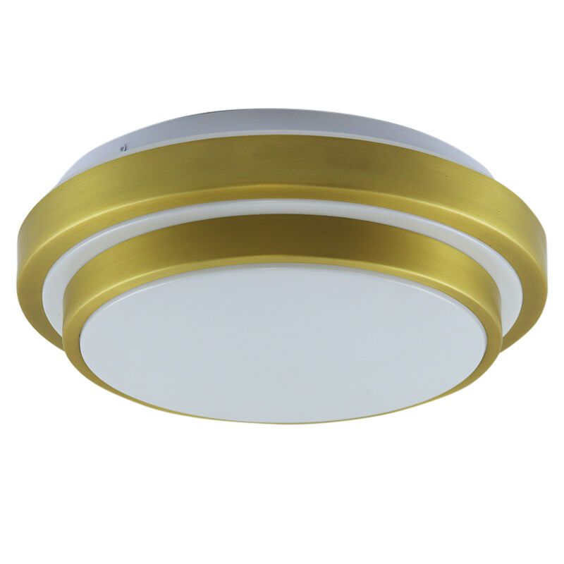 Goudkleurige plafondlamp | 1 lichts | bruin / goud | niet spiegelend