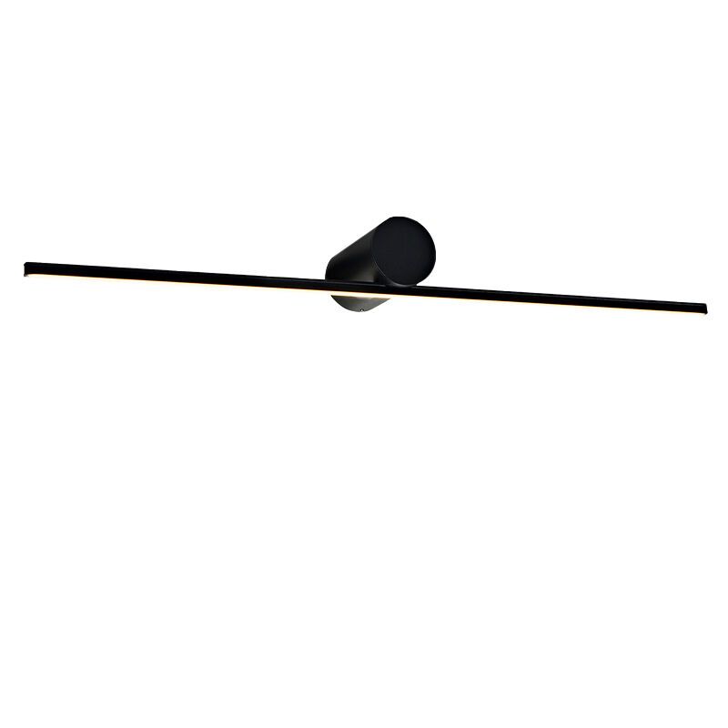 Moderne spiegelverlichting zwart, Haiko, 8W, 3000K LED, IP44 Moderne spiegelverlichting zwart, Haiko, 8W, 3000K LED, IP44