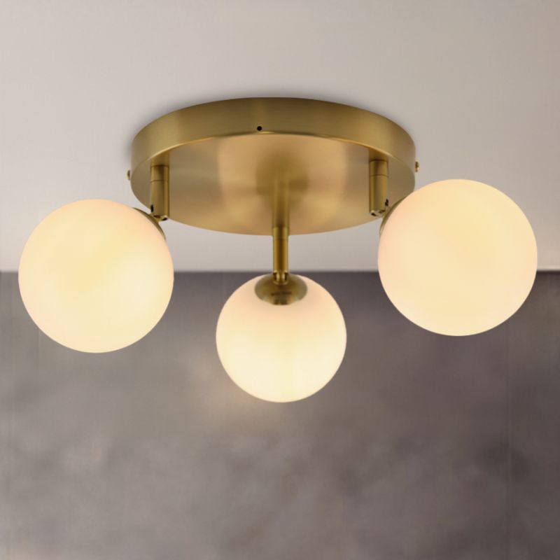 Moderne badkamer plafondlamp wit, Amer, IP44 Moderne badkamer plafondlamp wit, Amer, IP44