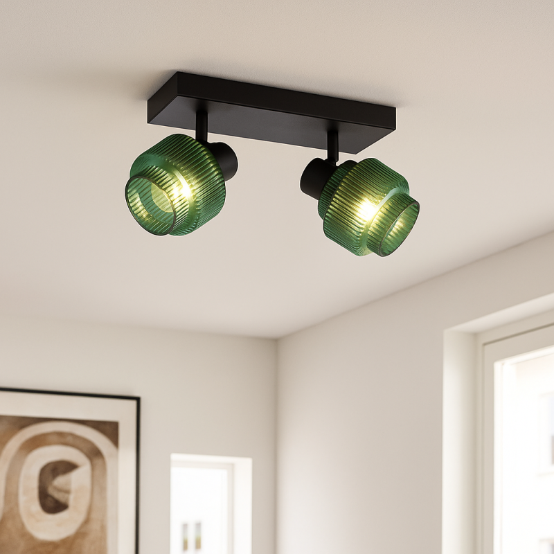 Retro plafondspot groen, Paris