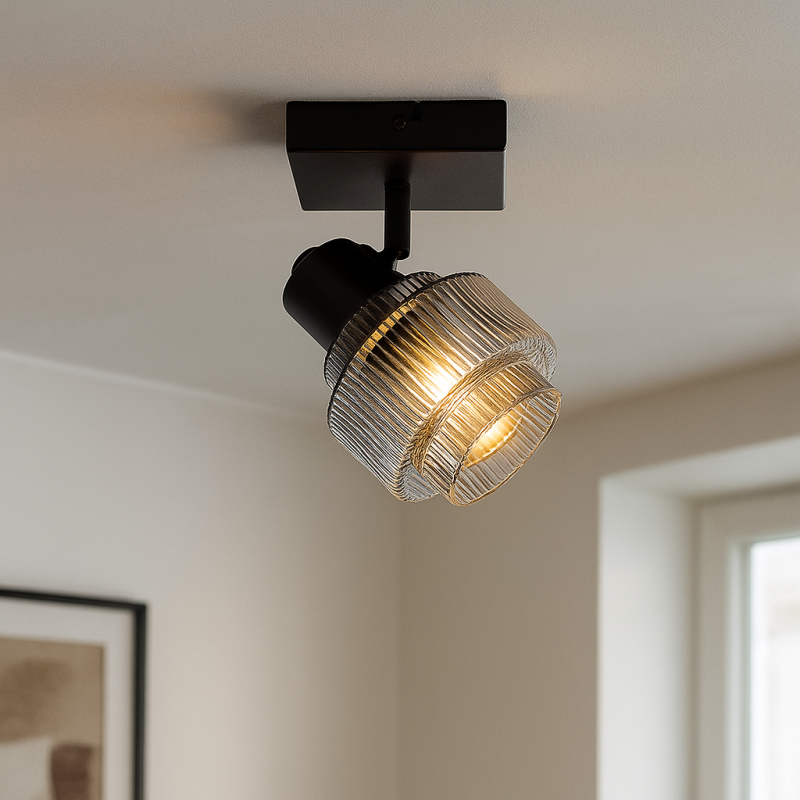 Retro plafondspot grijs, Paris