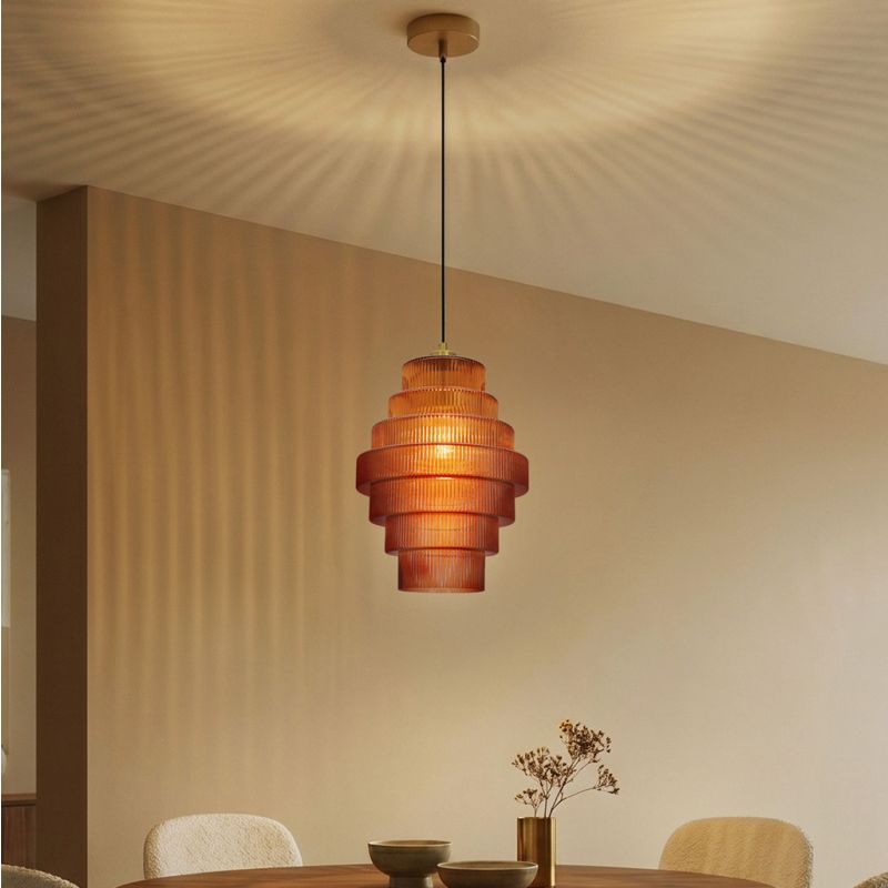 Retro hanglamp bruin, Paris