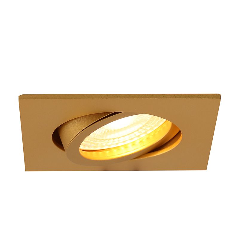 Metalen inbouwspot messing, Scott Metalen inbouwspot messing, Scott