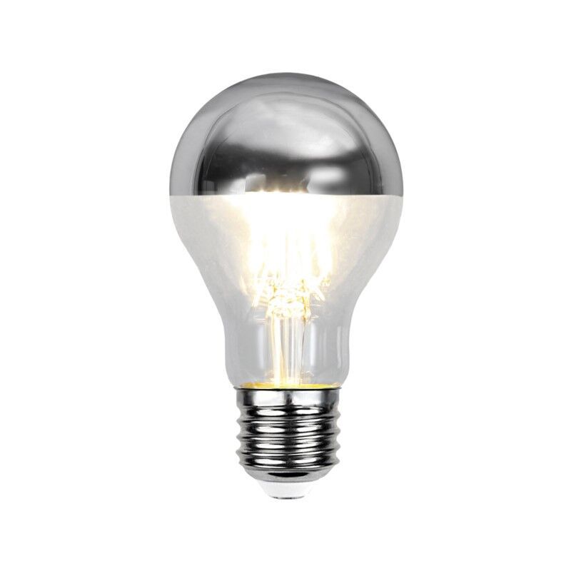 Dimbare E27 kopspiegel LED lamp Malik, zilver, A60, 4,8W, 2700K, IP44 Dimbare E27 kopspiegel LED lamp Malik, zilver, A60, 4,8W, 2700K, IP44