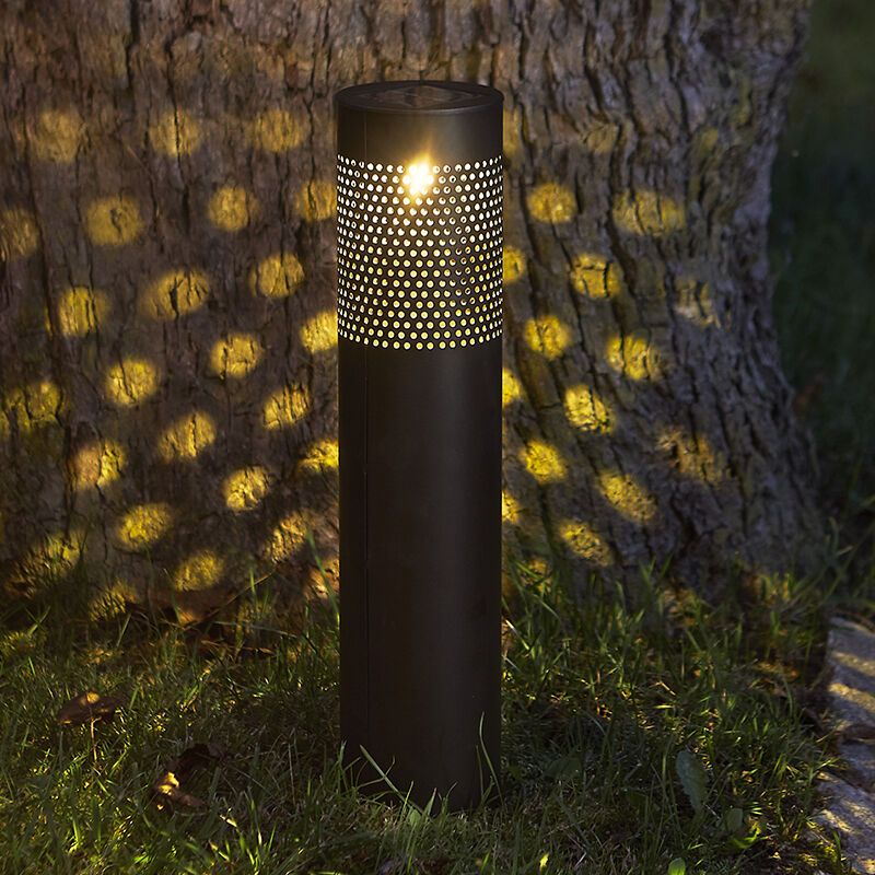 Aluminium solar prikspots zwart, Adela, 0,064W, 3000K LED, IP44 Aluminium solar prikspots zwart, Adela, 0,064W, 3000K LED, IP44