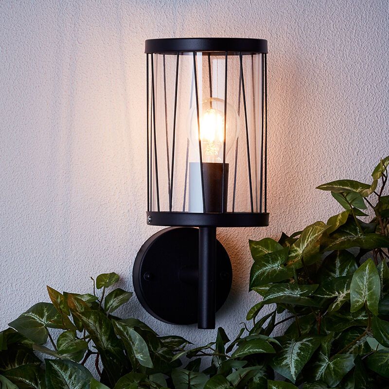 Industriële buitenlamp zwart, Jaynah, IP44