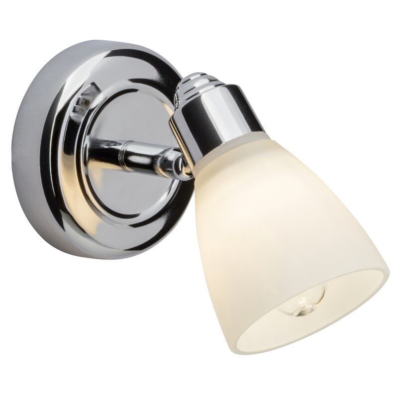 Metalen wandspot chroom, Josefa, IP44 Metalen wandspot chroom, Josefa, IP44