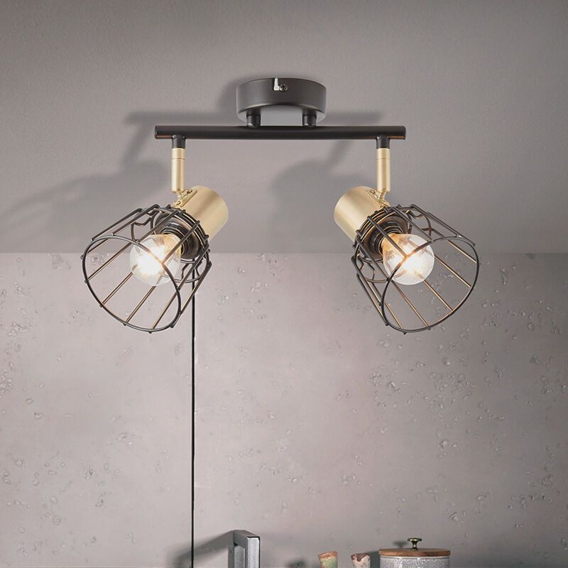 Retro plafondspot Luitzen, metaal Retro plafondspot Luitzen, metaal