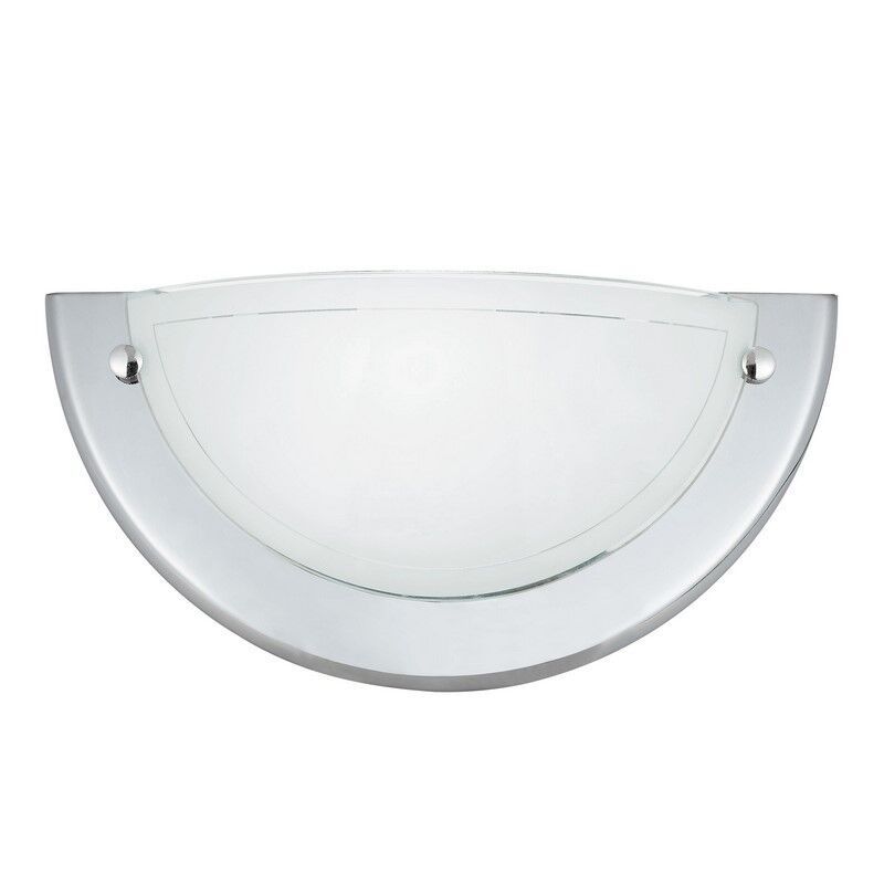 Glazen wandlamp chroom, Angely Glazen wandlamp chroom, Angely