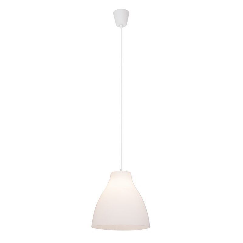 Kunststof hanglamp Paco, Wit