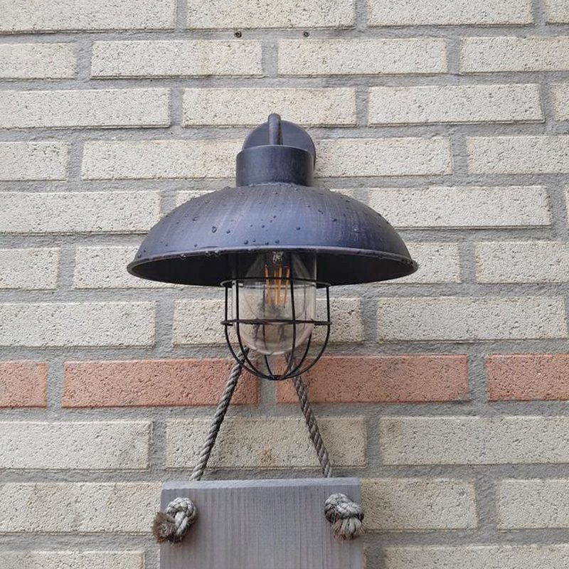 Industriële buitenlamp roestkleurig, Jaymiley, IP44