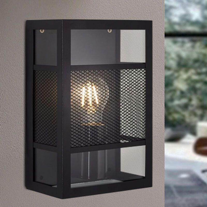 Industriële buitenlamp Ramla, Metaal